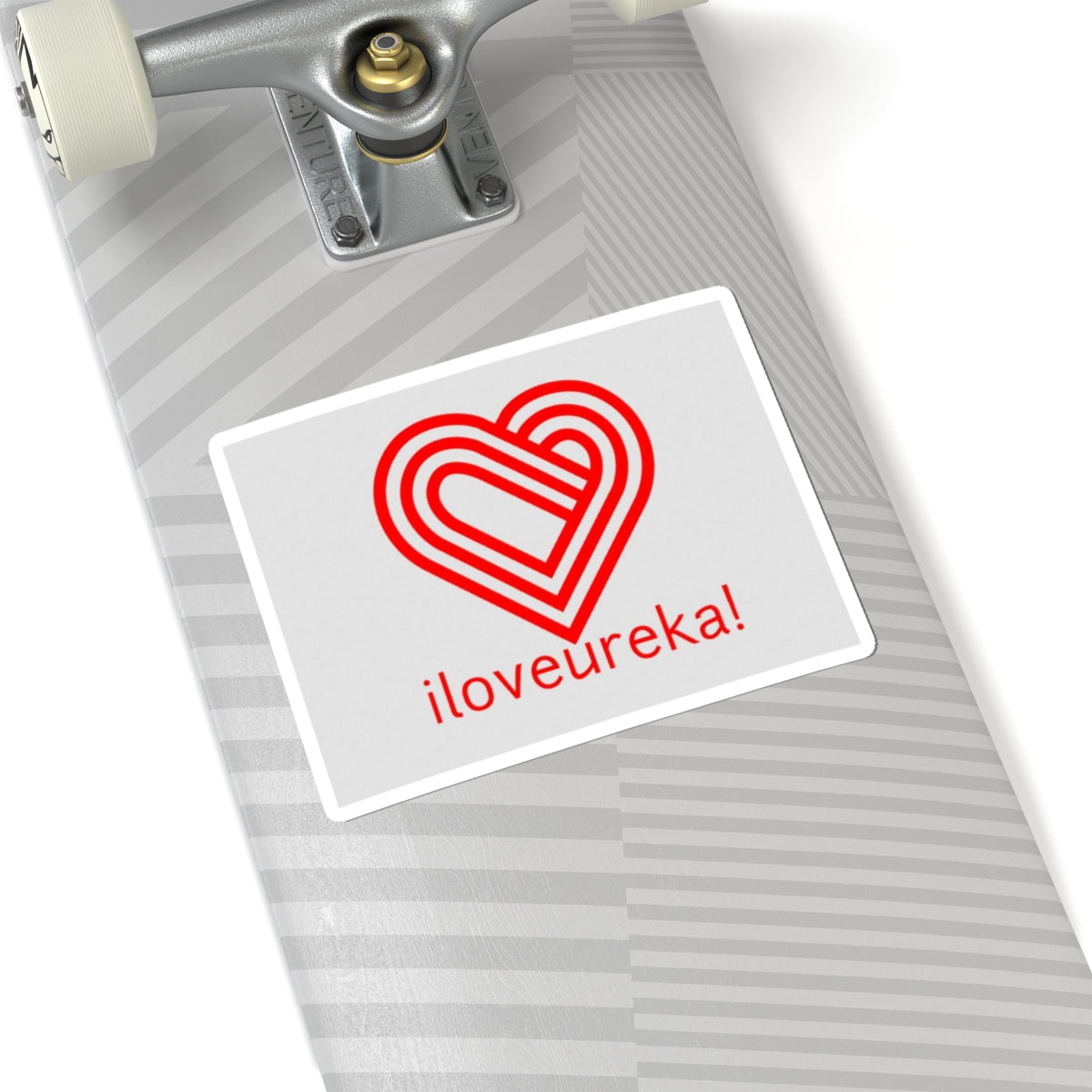 'iloveureka!' Red Heart Logo Sticker