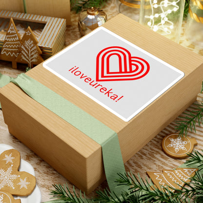 'iloveureka!' Red Heart Logo Sticker