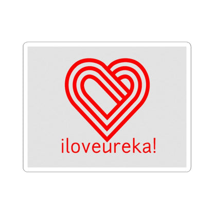 'iloveureka!' Red Heart Logo Sticker